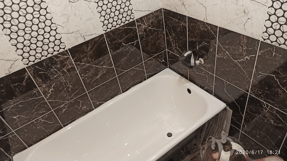 эмалировка старой ванны кистью результат