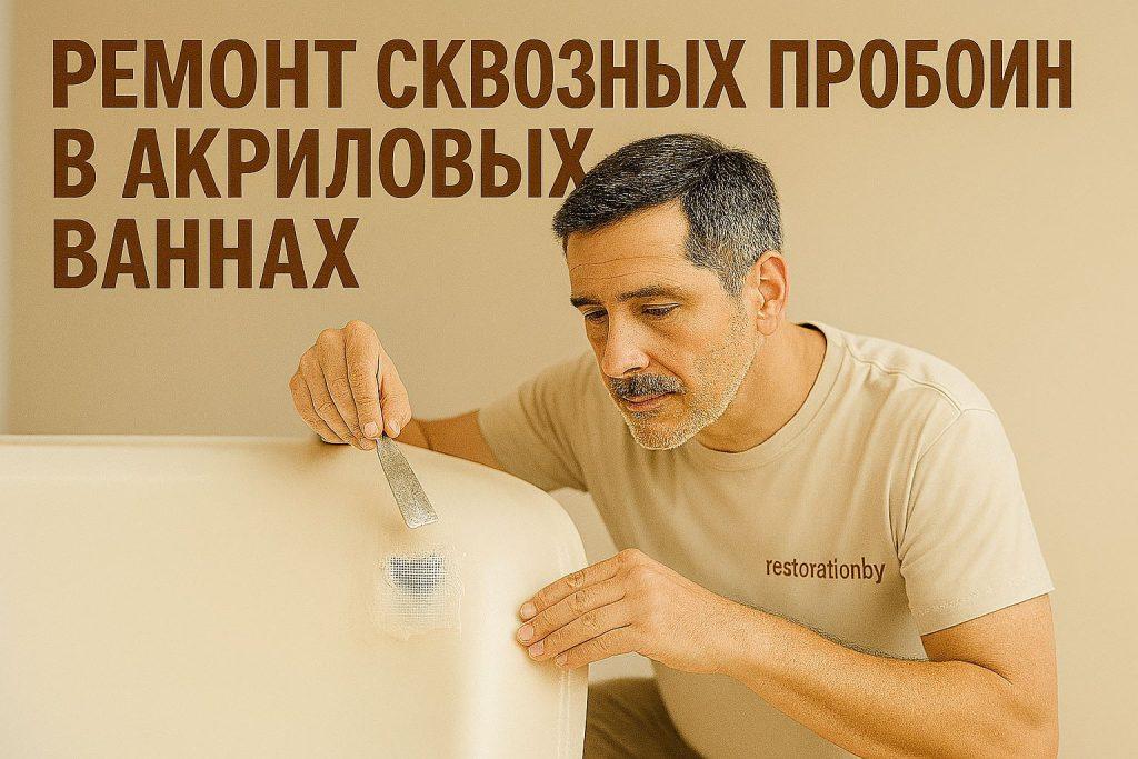 Ремонт сквозных пробоин