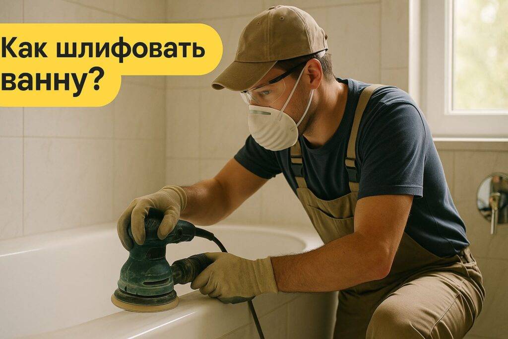 как шлифовать ванну
