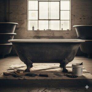 чугунная ванна для реставрации