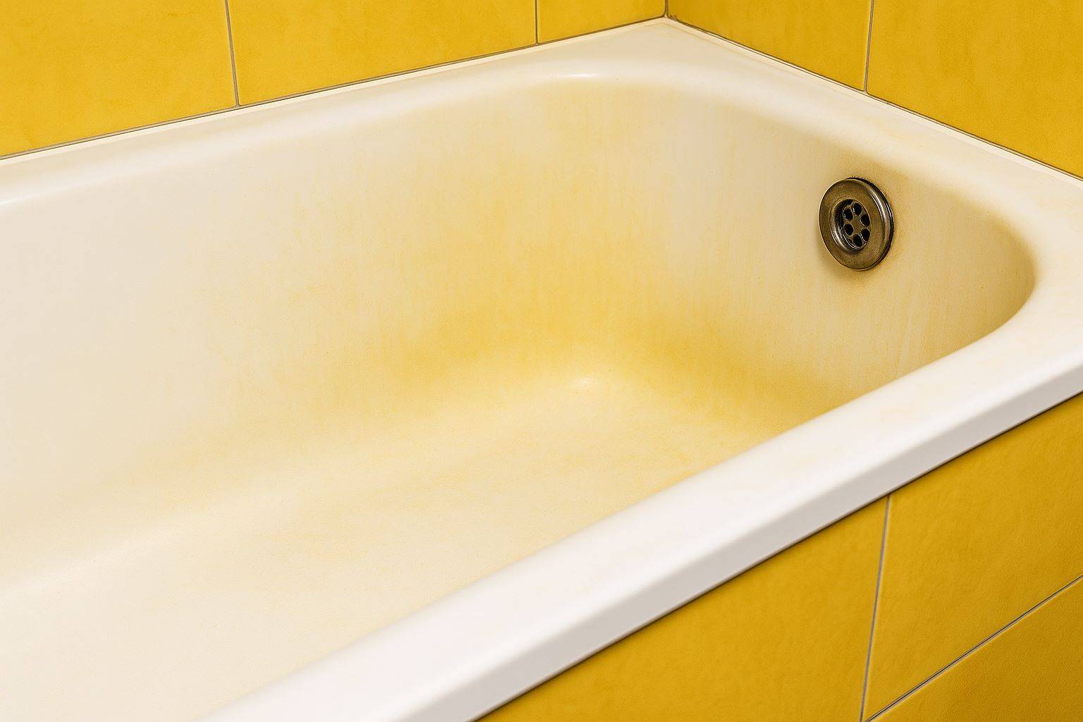 чугунная ванна пожелтела