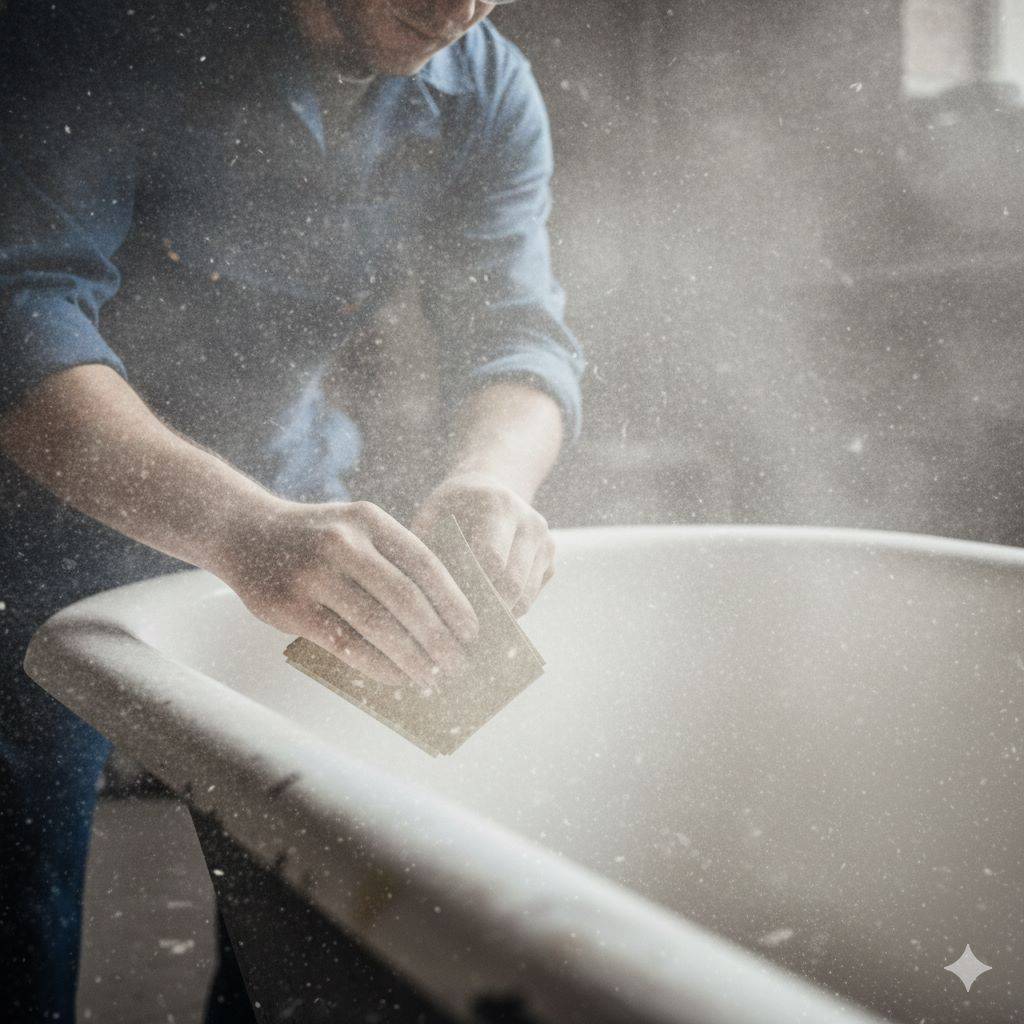 наждачная бумага забилась пылью