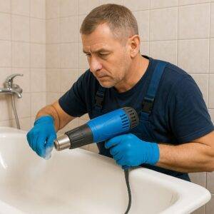 прогрев стальной ванны