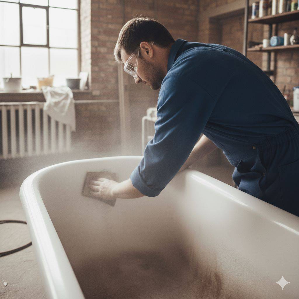 шлифовка ванны