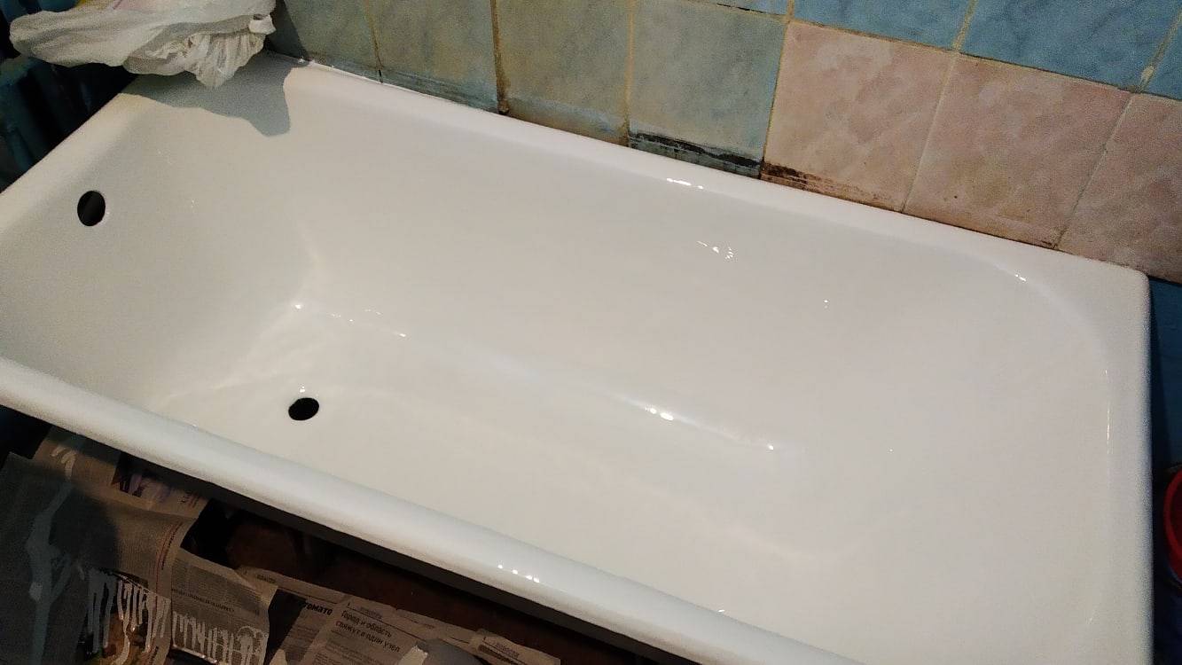 эмалировка акрилом стальной ванны